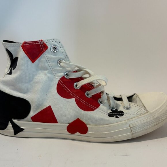 Converse  Chuck Taylor ALL-STAR HI QUEEN OF HEARTS MENS 10/WOMENS 12 - Picture 4 of 10